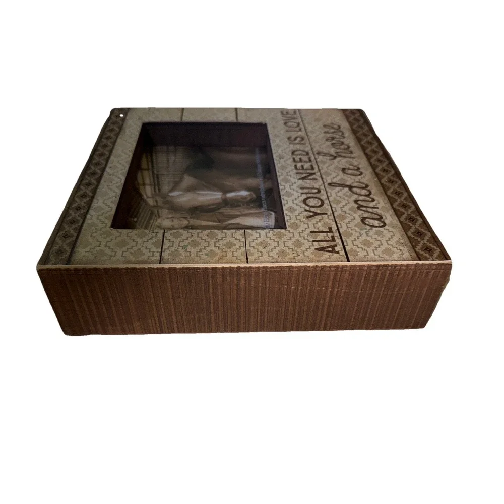 Primitives by Kathy Box Photo Frame All You Need Is Love And A Horse 4 X 6 NWT